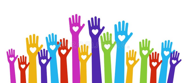 Hands love color royalty free illustration Hands love color royalty free illustration