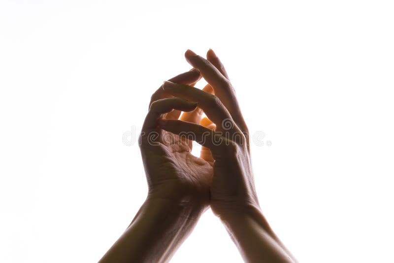 Hands Make Magic, or Pray that the Light Falls from on between the Palms. Stock Photo - Image of power, empty: 221665658