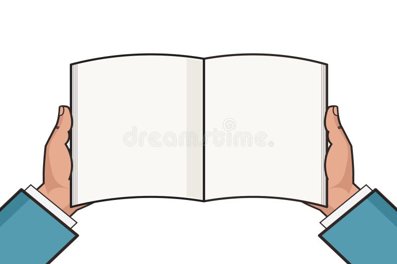 An Image Of A Hand Opening Book. Royalty Free SVG, Cliparts, Vectors, and  Stock Illustration. Image 12488814.