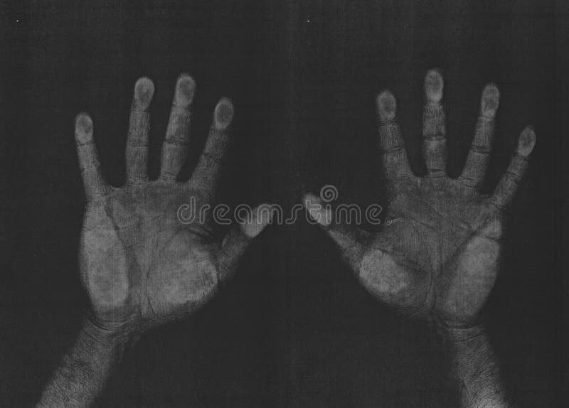 Hands photocopy Scan