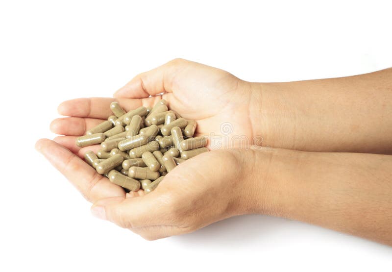 Hands with a pills royalty free stock photo Hands with a pills royalty free stock photo