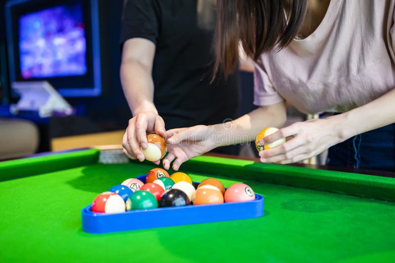 The Hands that Play Billiards and Arrange Billiards in a Pool Hall