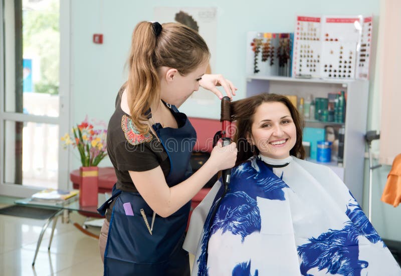 Hands Of Professional Hair Stylist Stock Image - Image of hairstylist