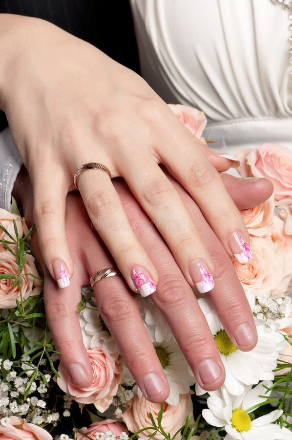 Hands and rings stock photography