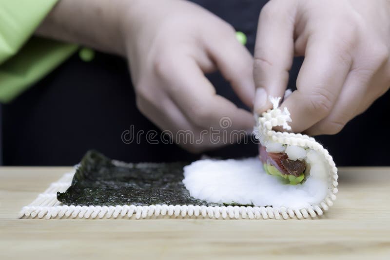 416 Bamboo Sushi Rolling Mat Stock Photos - Free & Royalty-Free Stock  Photos from Dreamstime