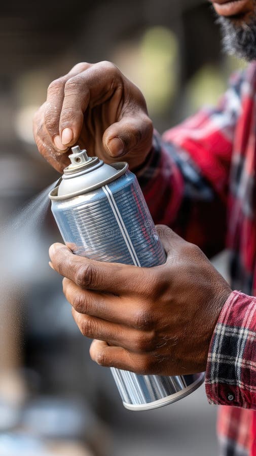 Hands skillfully operate an impact wrench in a garage workshop, showcasing the art of fixing and crafting with tools. AI generated