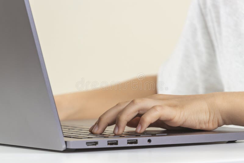 Hands typing on laptop computer keyboard stock photography Hands typing on laptop computer keyboard stock photography