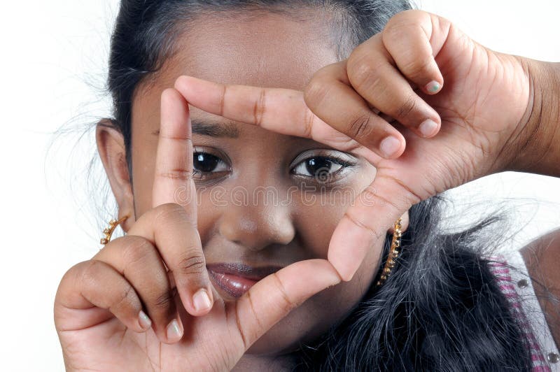 Hands in a viewfinder shape stock photos Hands in a viewfinder shape stock photos