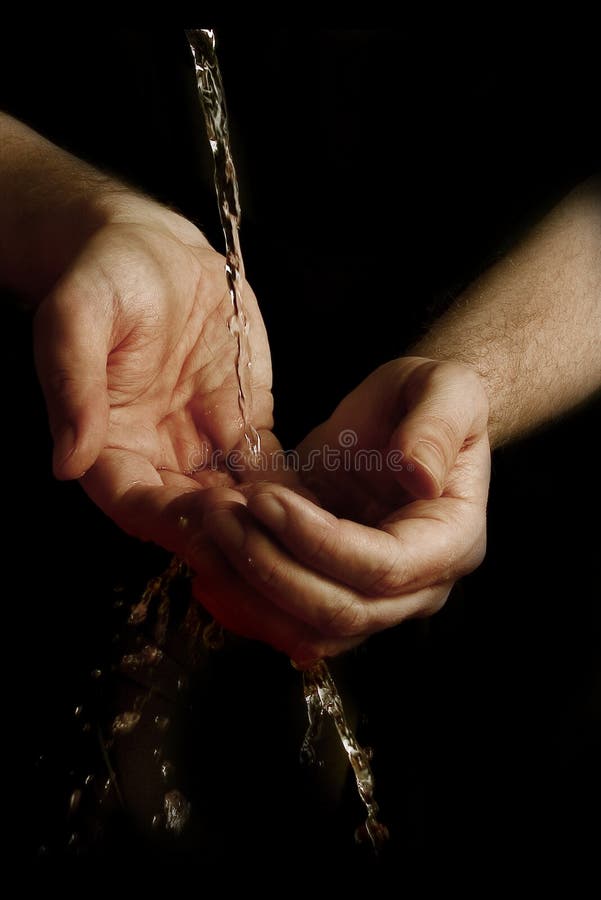 Water dripping from hands stock photo. Image of wash, wall 127832