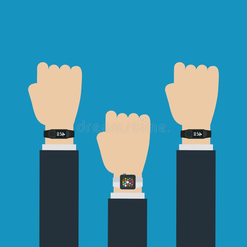 Flat design gadgets technology icons royalty free illustration
