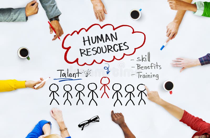 Hands on Whiteboard with Human Resources Concepts