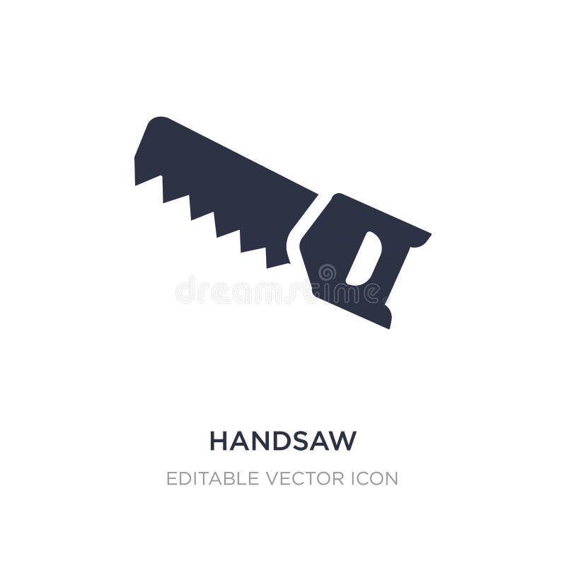 Handsaw Icon Sign Vector. Symbol, Logo Illustration for  and Mobile