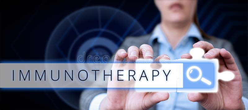 Handschrift Text Immuntherapie. Behandlung oder Vorbeugung von Krankheiten, die eine Verbesserung des Immunsystems beinhalten lizenzfreie stockfotos