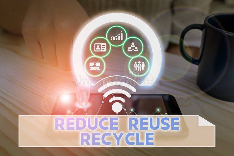 Handschriftekst Beperk hergebruik recyclen Concept betekent milieuvriendelijk consumentengedrag Foto-systeemnetwerk stock afbeeldingen Handschriftekst Beperk hergebruik recyclen Concept betekent milieuvriendelijk consumentengedrag Foto-systeemnetwerk stock afbeeldingen