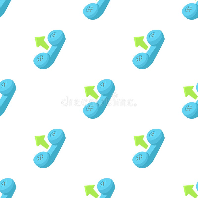 Handset outgoing call pattern seamless background texture repeat wallpaper geometric vector. Outgoing call vectors