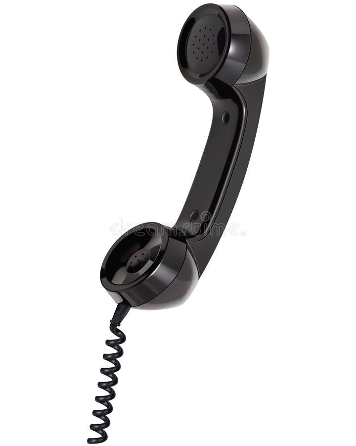 Handset of telephone. Isolated. Vector illustratio vector illustration