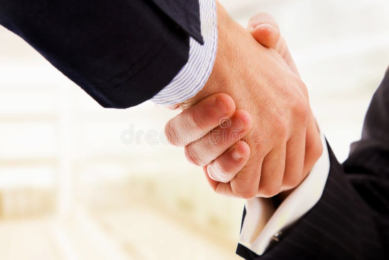 Handshake of business partners