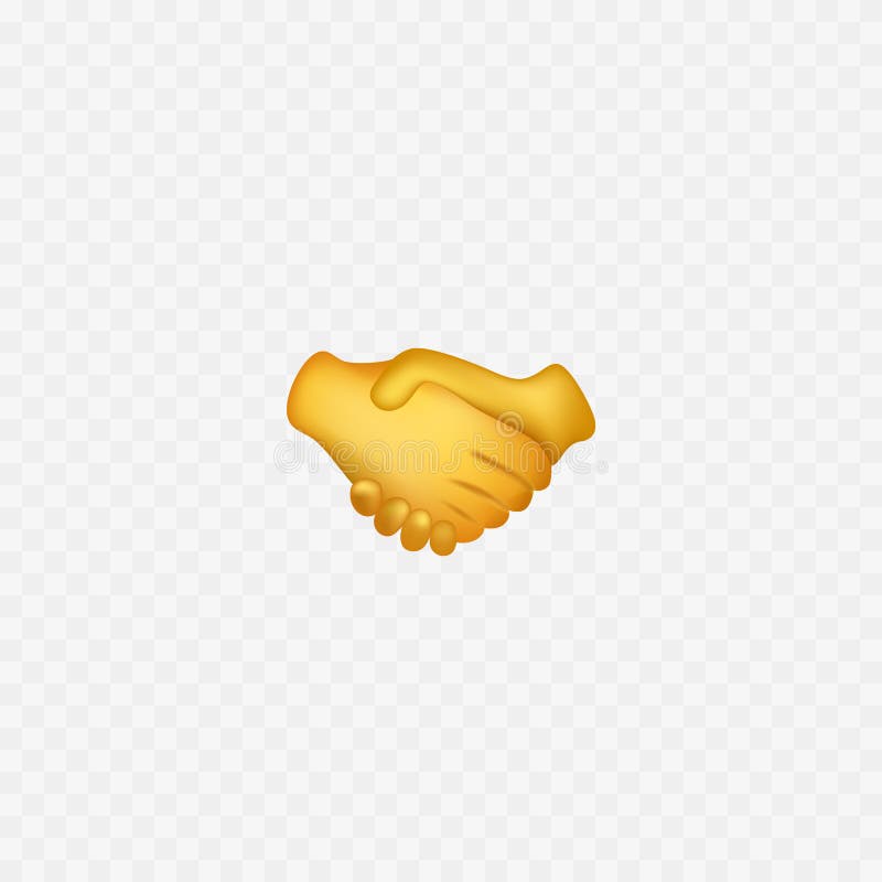 Handshake Emoji. Two Hands Partnership. Deal. Vector Stock Vector