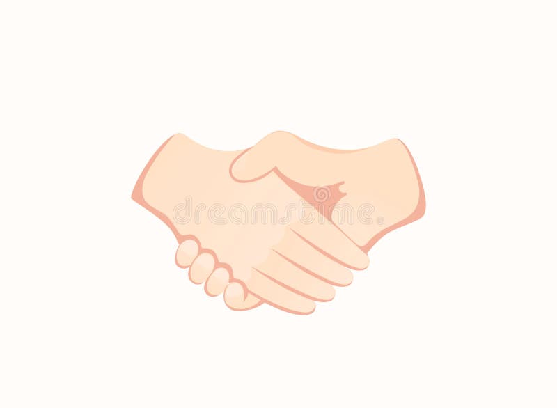 Handshake emoji gesture vector isolated icon illustration