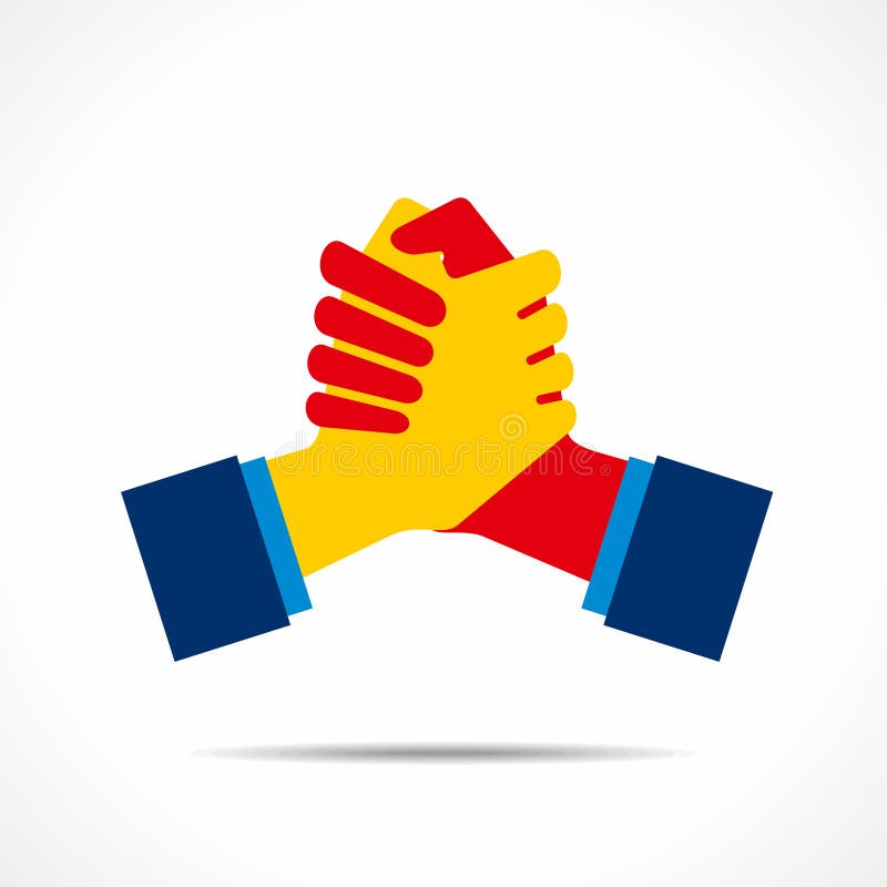 Handshake icon vector illustration