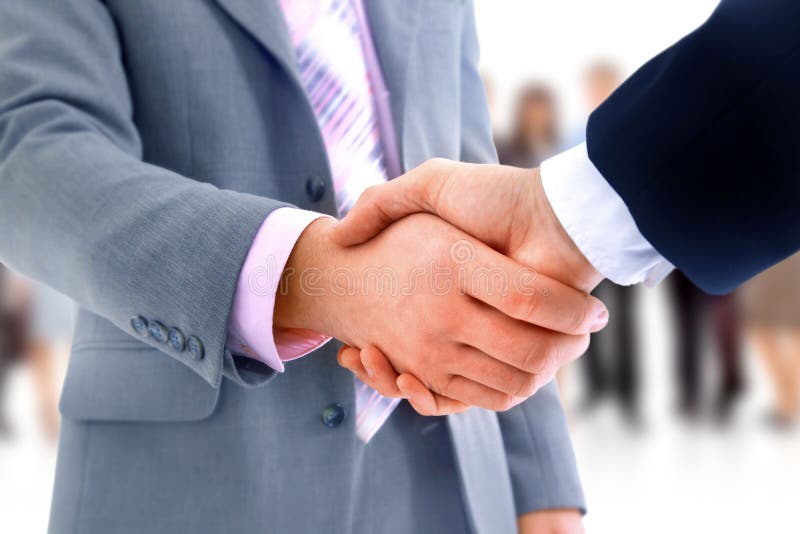 Handshake over business