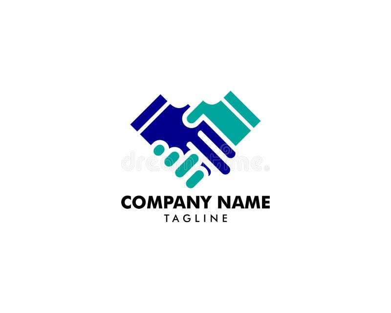 Handshake People Deal Logo Design Template Stock Vector - Illustration ...