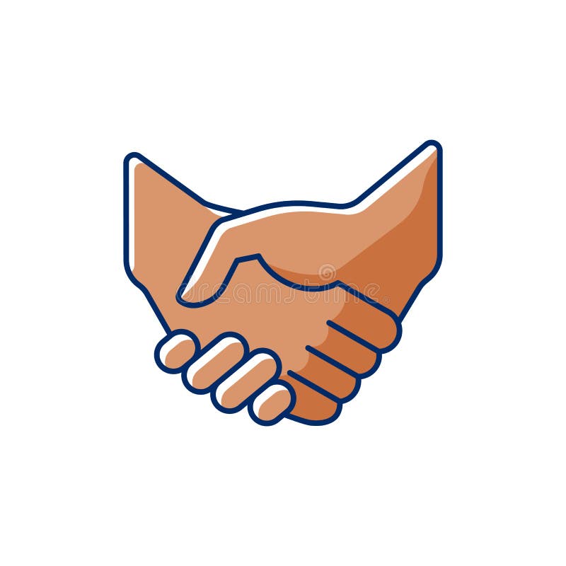 Handshake Emoji 2 Hands Partnership Deal Stock Vector (Royalty