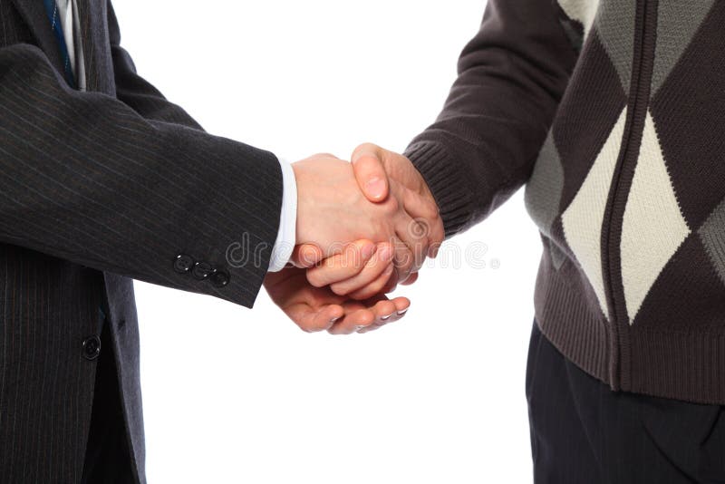 Handshake of two businessmen