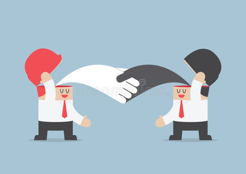 Handshaking бизнесмена друг с другом, Brainstrom, сыгранность co бесплатная иллюстрация Handshaking бизнесмена друг с другом, Brainstrom, сыгранность co бесплатная иллюстрация