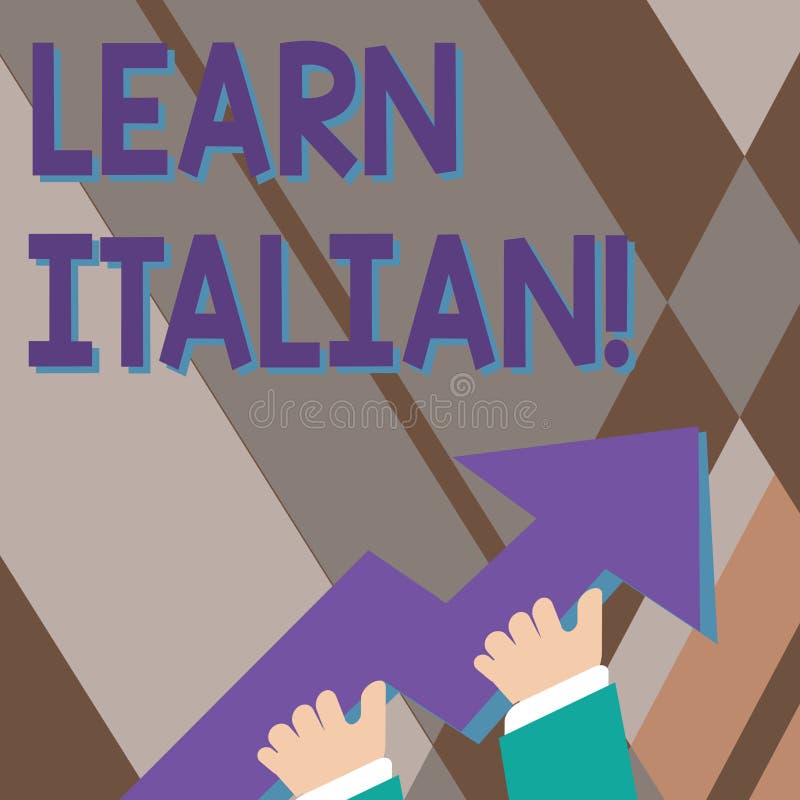 Handskrifttexthandstil l?r italienskt Begrepp som betyder vinst eller att f? kunskap av att tala och att skriva det italienska fo stock illustrationer Handskrifttexthandstil l?r italienskt Begrepp som betyder vinst eller att f? kunskap av att tala och att skriva det italienska fo stock illustrationer