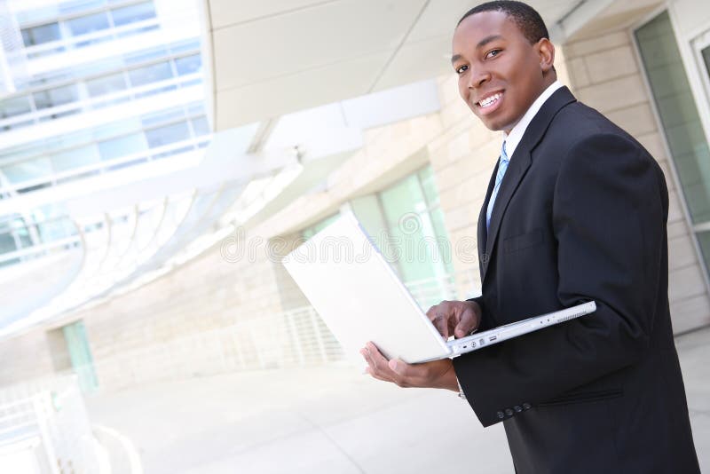Handsome African Business Man royalty free stock photos