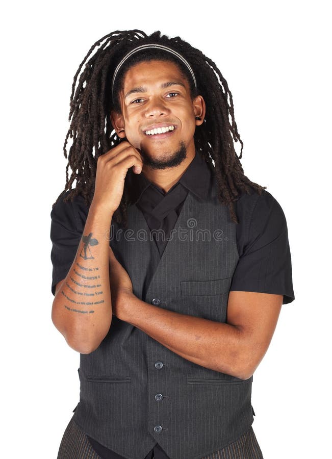 Handsome African businessman royalty free stock images