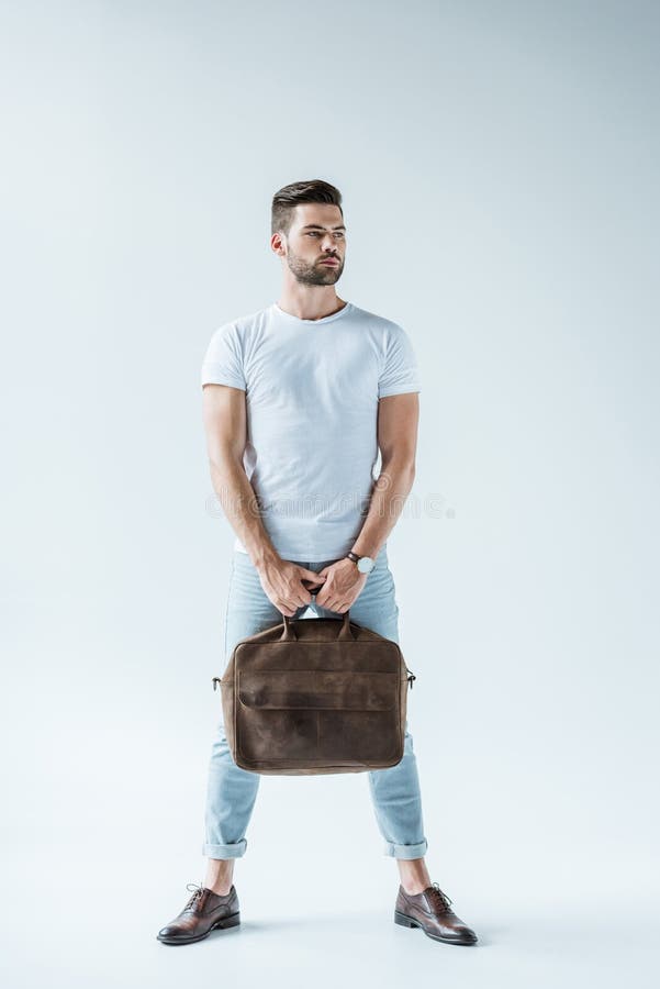 293 Handsome Stylish Man Carrying Briefcase Stock Photos Free