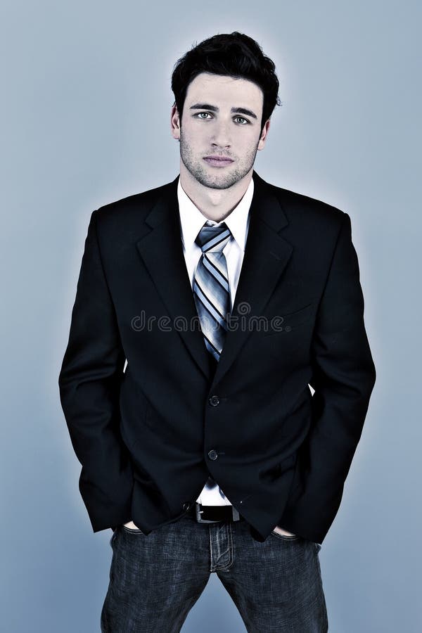 Handsome businessman stock image