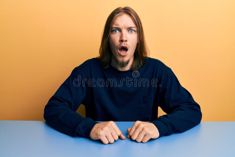 Disheveled Male Standing Like Shell-shocked Touching Hair Stock Image -  Image of posing, grunge: 202897141