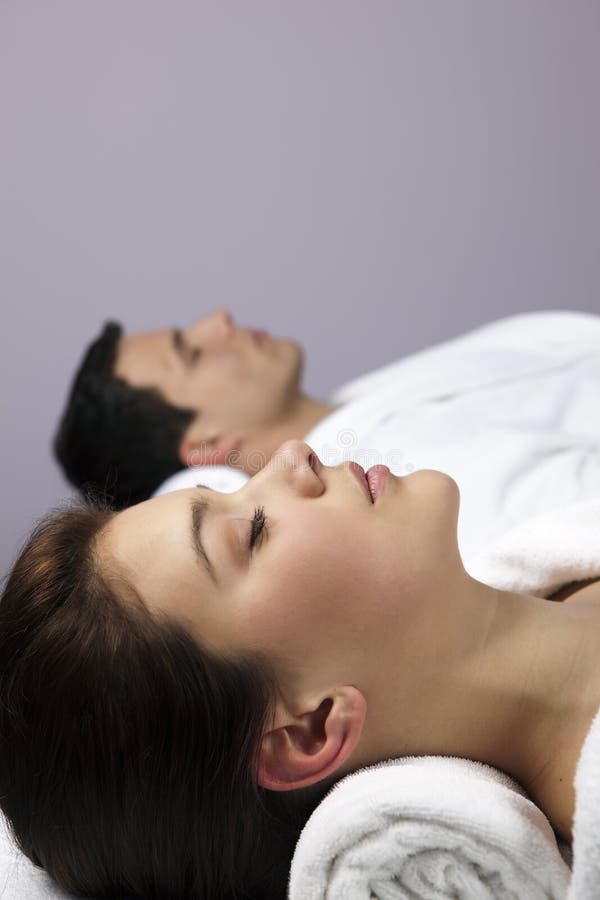 Handsome Couple in the Spa