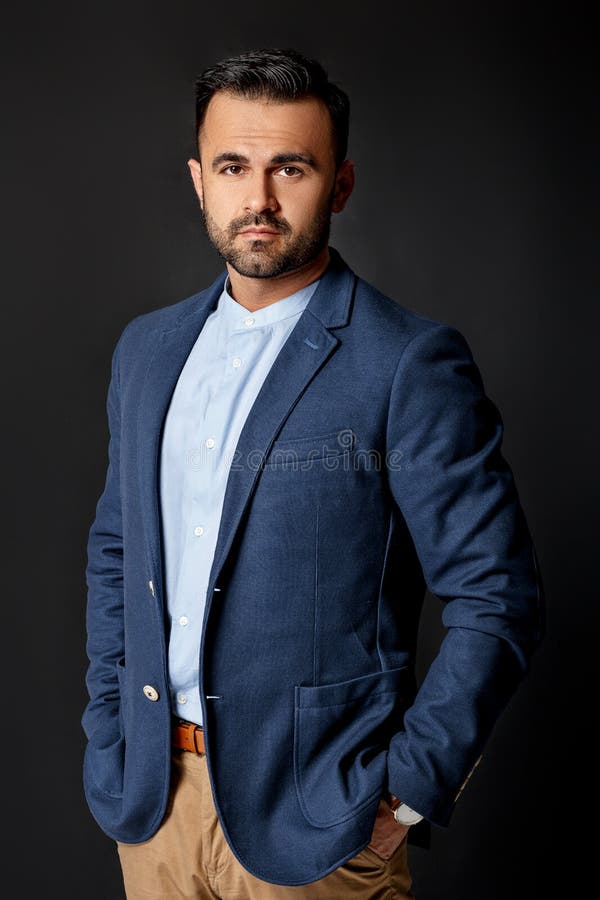 Handsome elegant man in suit