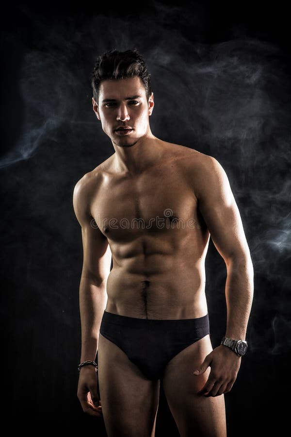 112 Male Model Wearing Underwear Studio Stock Photos - Free