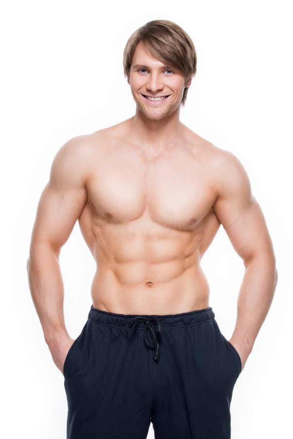 Handsome man with muscular torso. stock photography Handsome man with muscular torso. stock photography