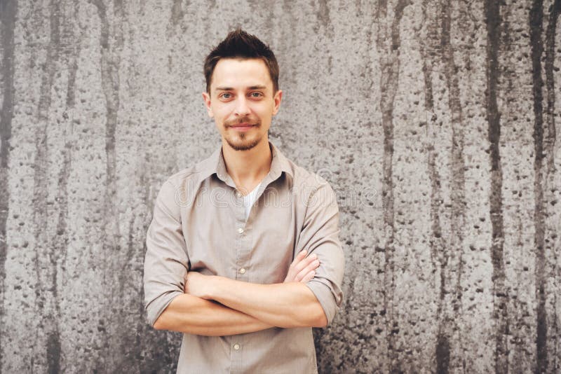 Handsome man outdoors portrait