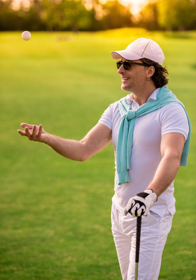 Man Throwing Golf Ball Stock Photos Free & RoyaltyFree Stock Photos