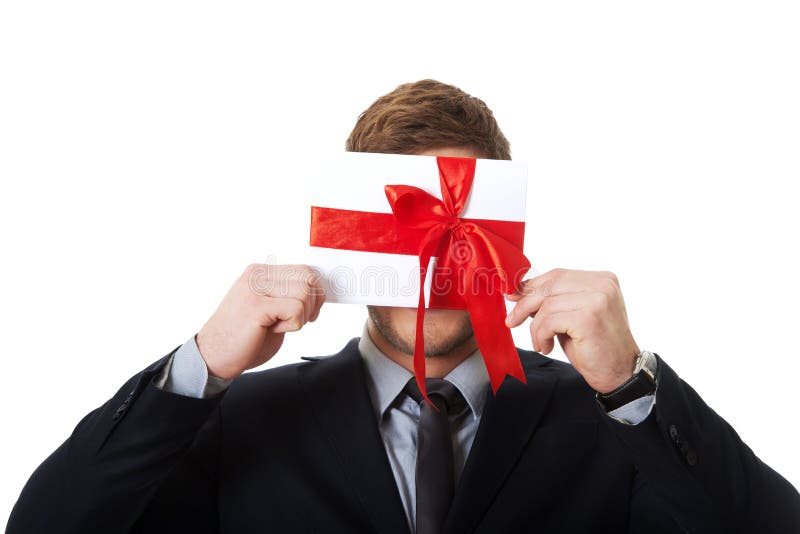 Handsome Man With Valentines T Box Stock Image Image Of Male Suit 49722299