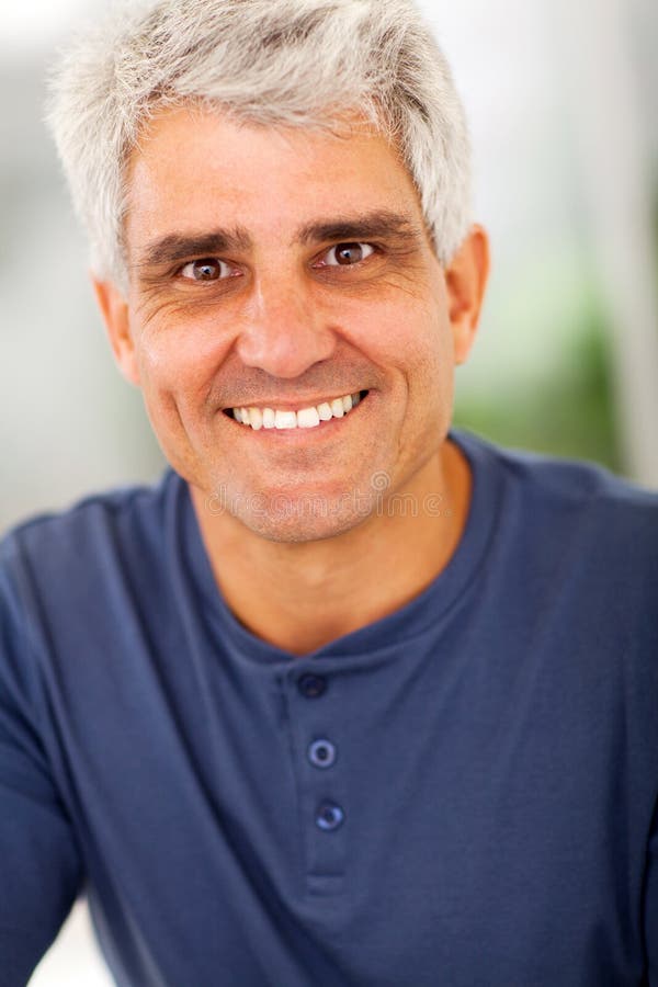 Handsome mature man royalty free stock photo