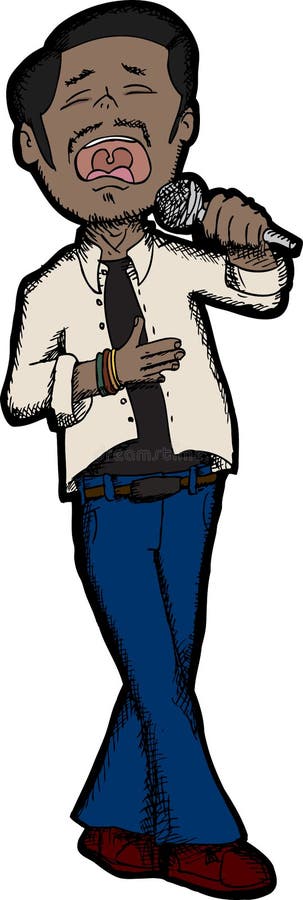 Handsome South Asian Singer vector illustration Handsome South Asian Singer vector illustration