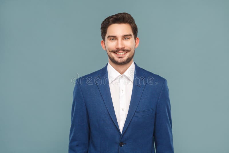 Handsome young businessman toothy smiling royalty free stock photos Handsome young businessman toothy smiling royalty free stock photos