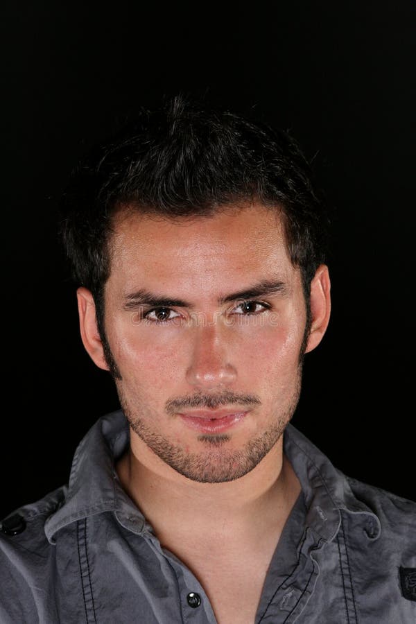 Handsome young man stock photo. Image of person, dark - 3786496