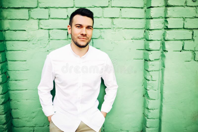 Handsome young man with beard royalty free stock photos Handsome young man with beard royalty free stock photos