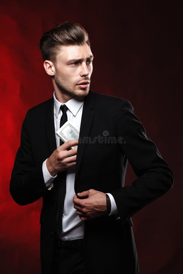 Portrait of a handsome man stock image. Image of communication - 22836789