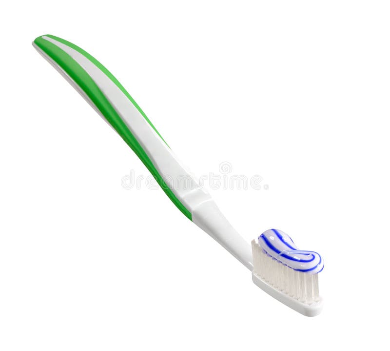 pot Huh Oorlogszuchtig Handtandenborstel Met Tandpasta Voor Tand Het Borstelen Stock Afbeelding -  Image of deeg, tandenborstel: 123934973