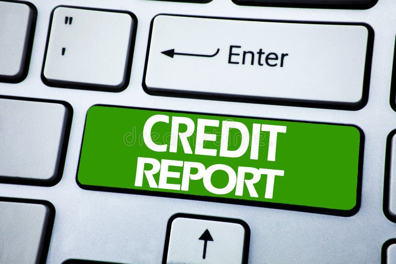 Handwriting Announcement text showing Credit Report. Business concept for Finance Score Check written on blue key on the keybord b royalty free stock image Handwriting Announcement text showing Credit Report. Business concept for Finance Score Check written on blue key on the keybord b royalty free stock image